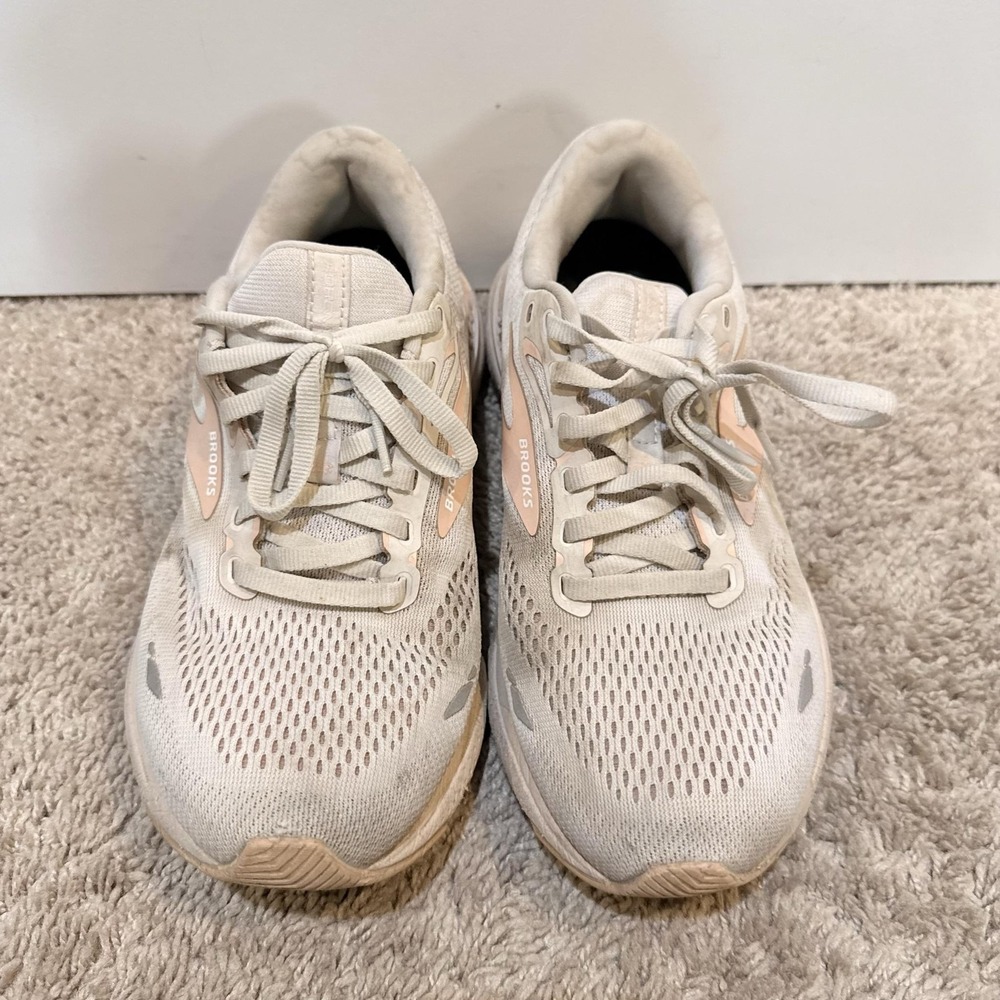 Brooks Ghost 15 Shoes Womens Size 8.5 Beige Running Sneakers 120381 1B259 - Picture 3 of 11